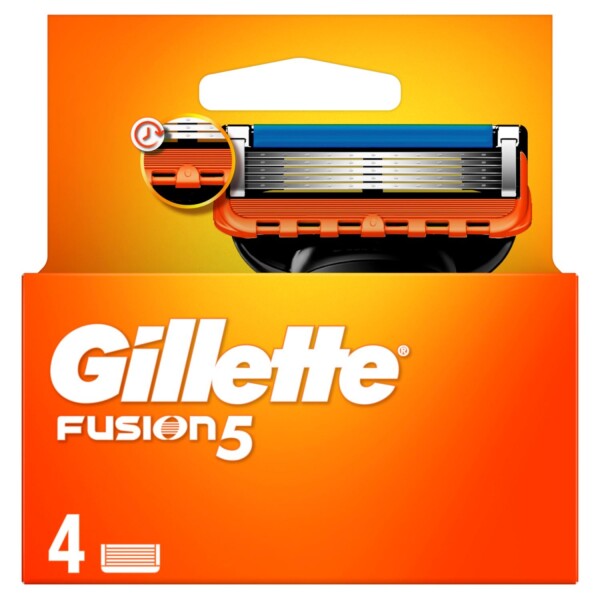 Buy Gillette Fusion Razor Blades Refill 4 Pack 4 Cartridges