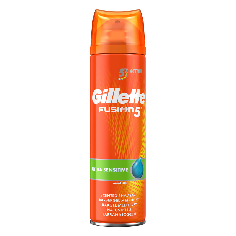 Gillette Fusion5 Ultra Sensitive Mens Shaving Gel