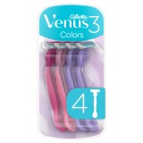 Gillette Venus3 Colours Disposable Razors 4 Pack