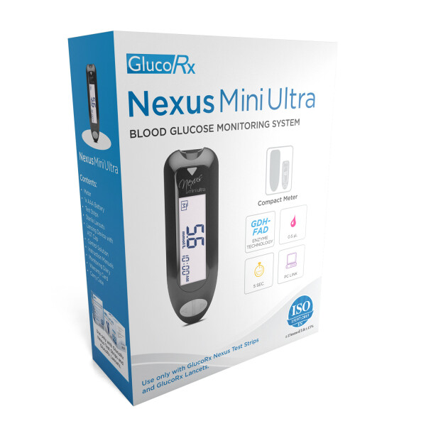 GlucoRx Nexus Mini Ultra Meter