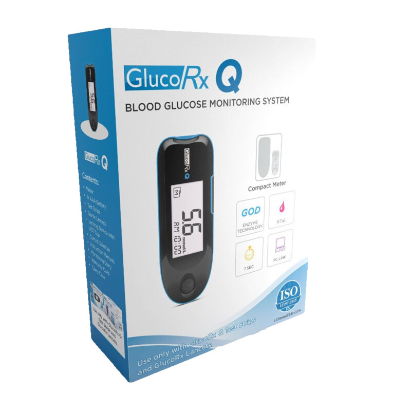 GlucoRx QBlood Monitoring System