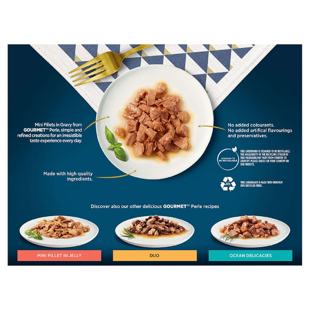 Gourmet Perle Adult Wet Cat Food Chef's Collection in Gravy 12x85g