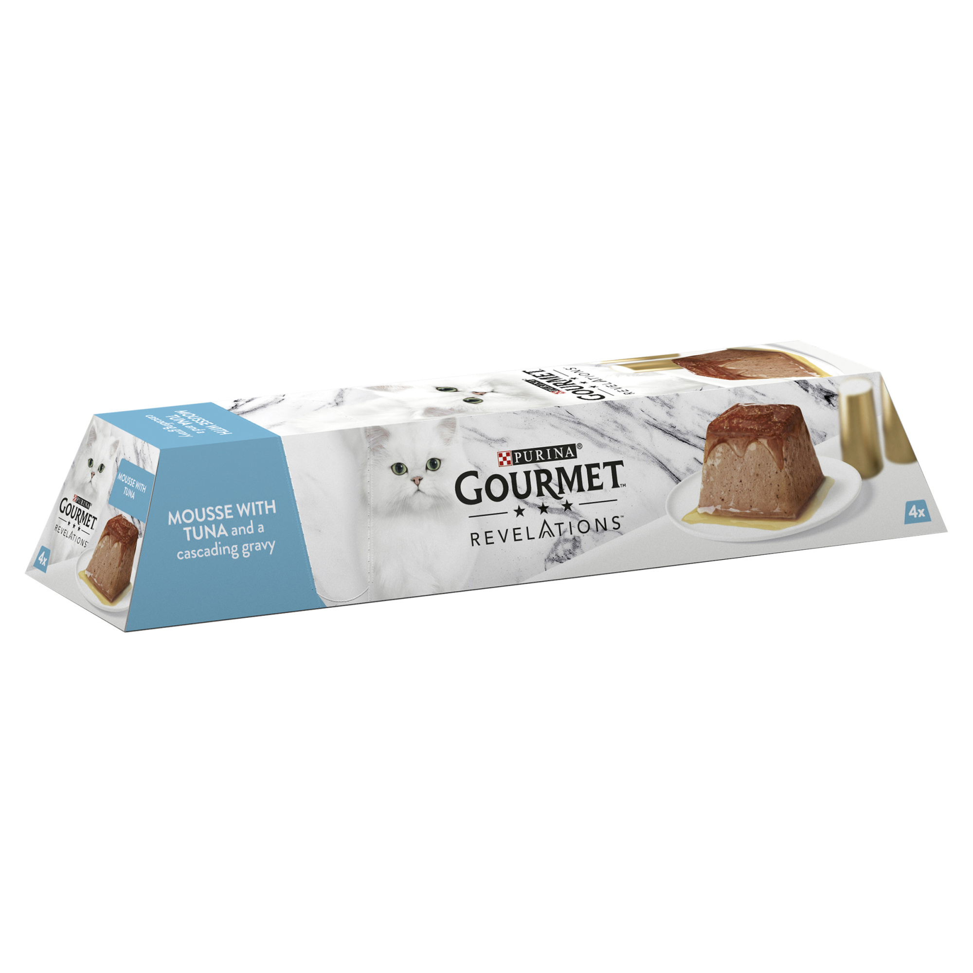Gourmet Revelations Adult Wet Cat Food - Mousse With Tuna 4x57g