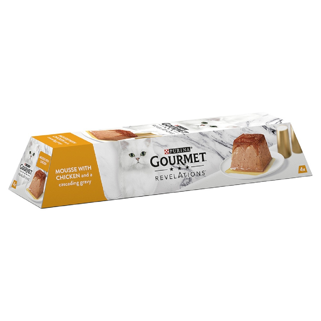 Gourmet Revelations Adult Wet Cat Food Mousse Chicken 4x57g