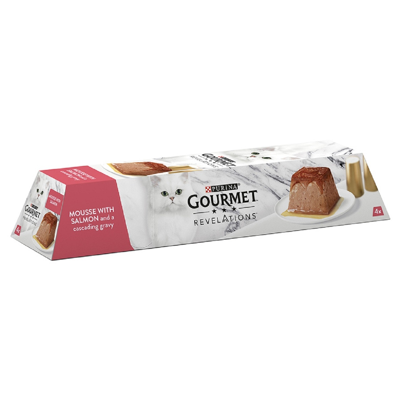 Gourmet Revelations Adult Wet Cat Food Mousse Salmon 4x57g