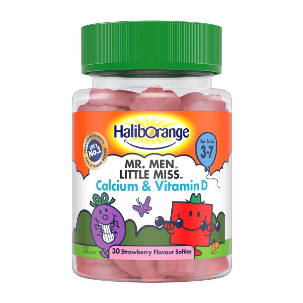 Haliborange Mr. Strong Calcium & Vitamin D Softies Strawberry Flavoured