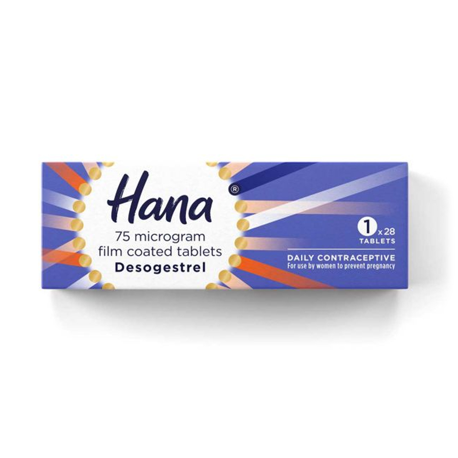 Hana Daily Contraceptive 75mg 1 Month Supply