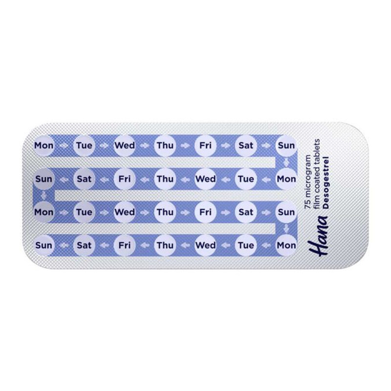 Hana Daily Contraceptive 75mg 1 Month Supply