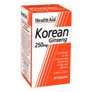  HealthAid Korean Ginseng 250mg Capsules 