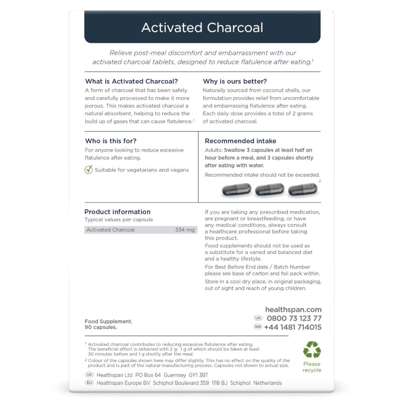 Healthspan Activated Charcoal
