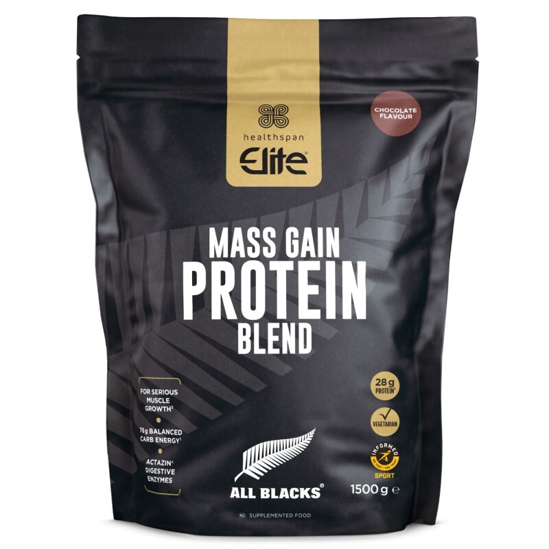 Healthspan All Blacks Mass Gain Protein Blend - Chocolate