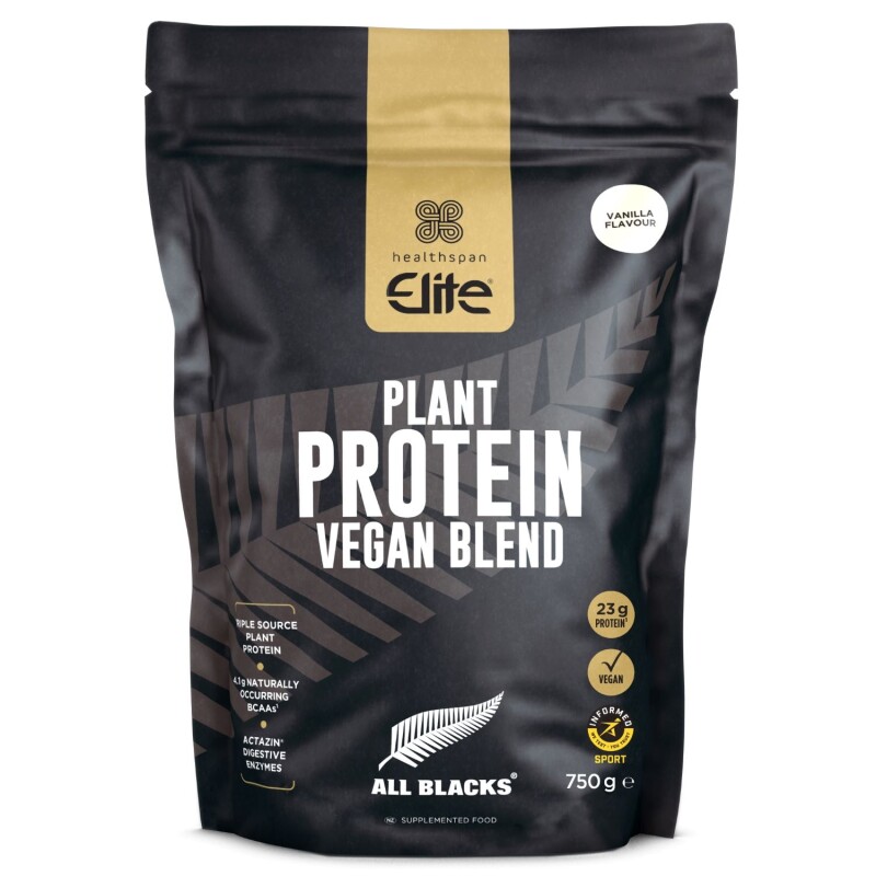 Healthspan All Blacks Plant Protein Vegan Blend - Vanilla