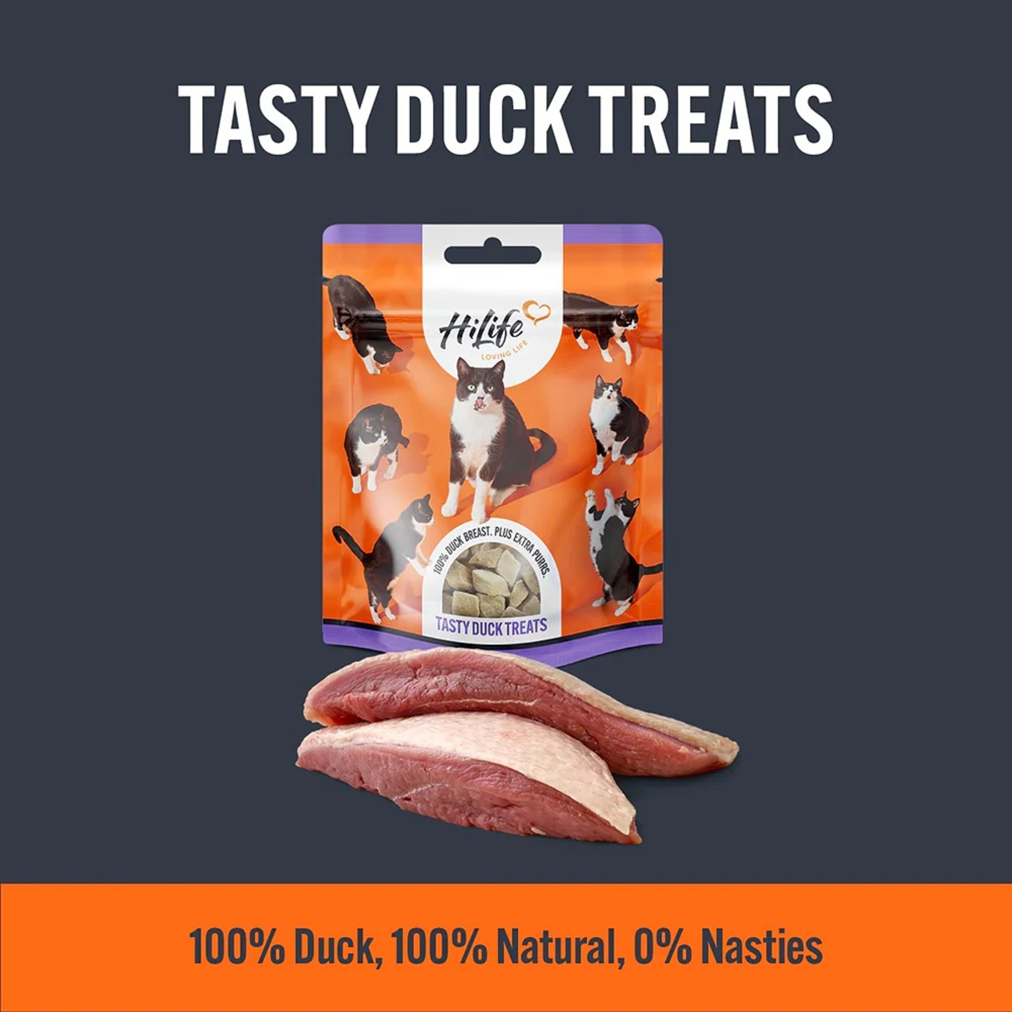 HiLife Tasty Duck Cat Treats 10g