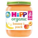 HiPP Organic Banana & Peach Jar 4+ Months 