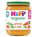 HiPP Organic Carrots & Peas Jar 4+ Months 
