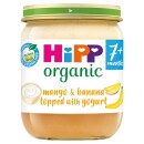 HiPP Organic Mango & Banana Topped with Yogurt Jar 7+ Months 