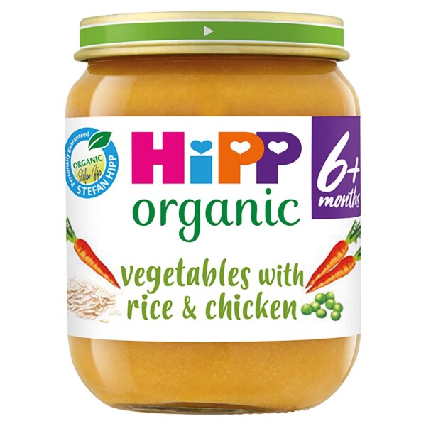 HiPP Organic Vegetables With Rice & Chicken Jar 6+ Months