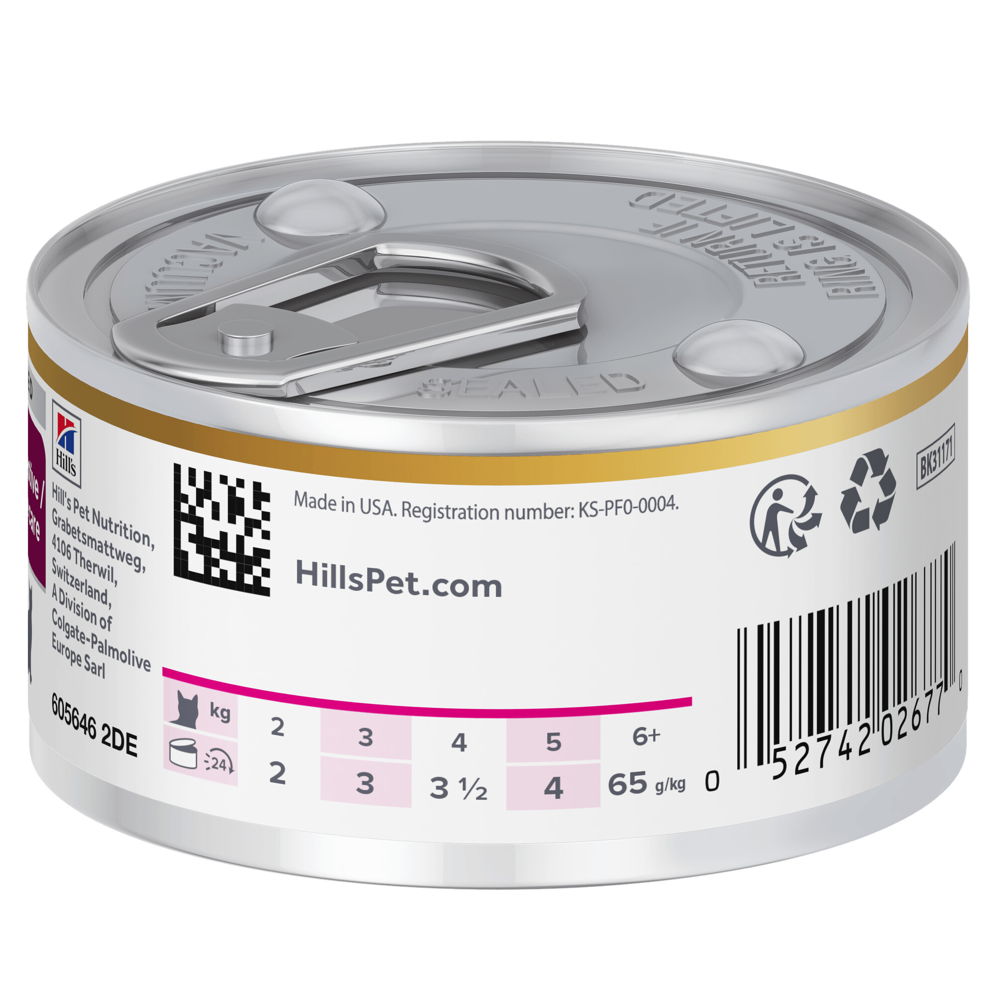 Hill's Prescription Diet Gastrointestinal Biome Digestive Care Cat Food 24x82g