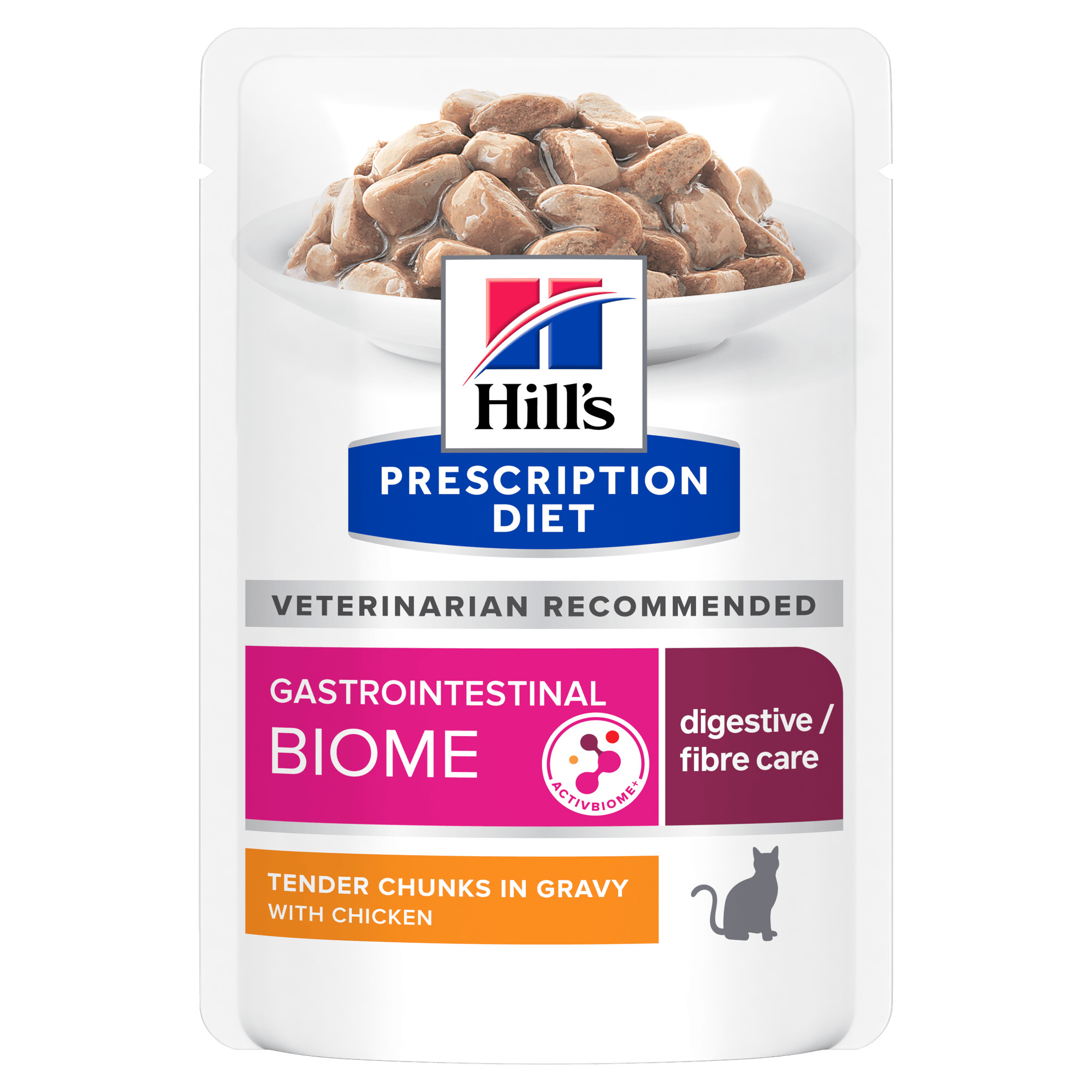 Hill's Prescription Diet Gastrointestinal Biome Wet Cat Food 12x85g Pouch