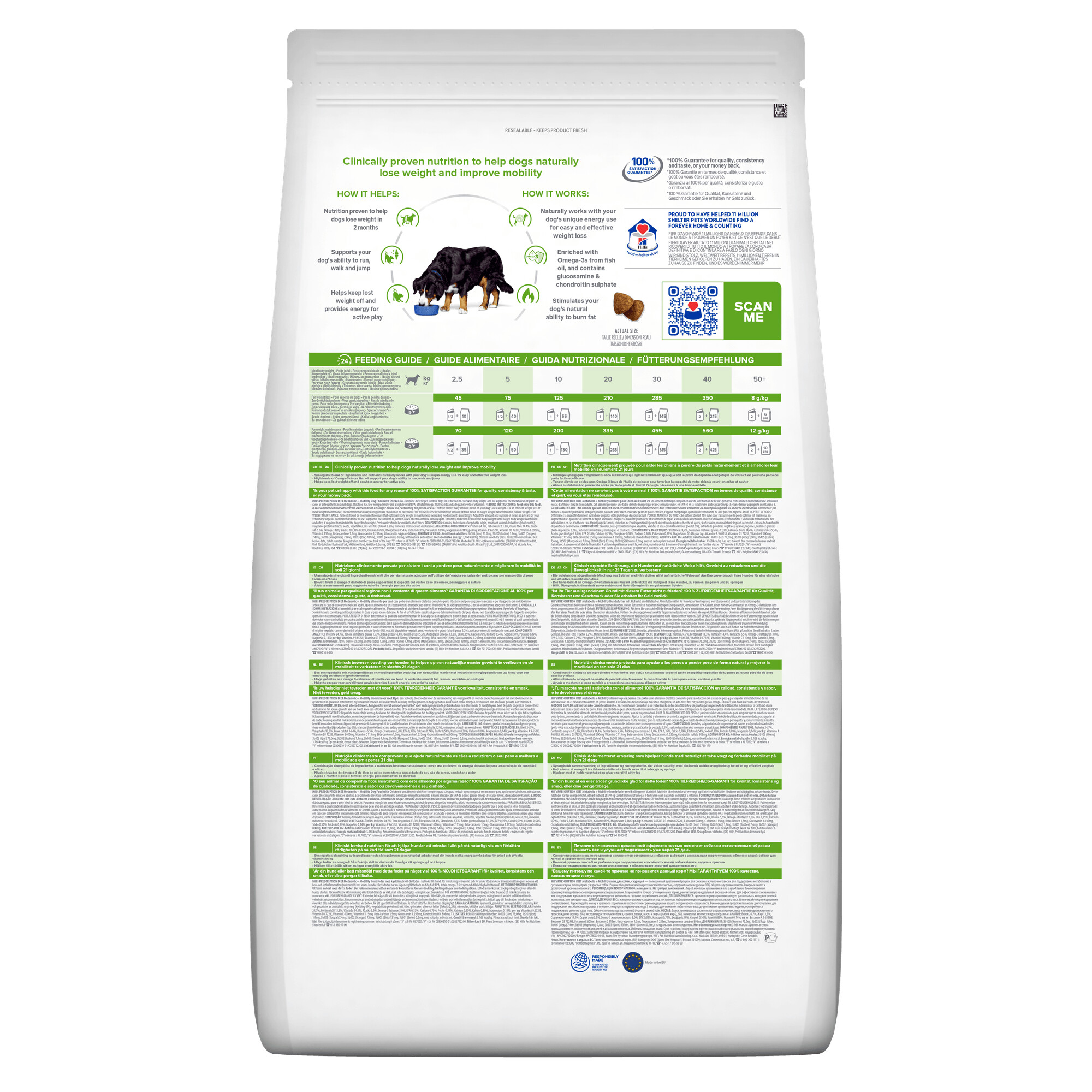 Hill's Prescription Diet Metabolic + Mobility Weight Management Dry Dog Food 4kg