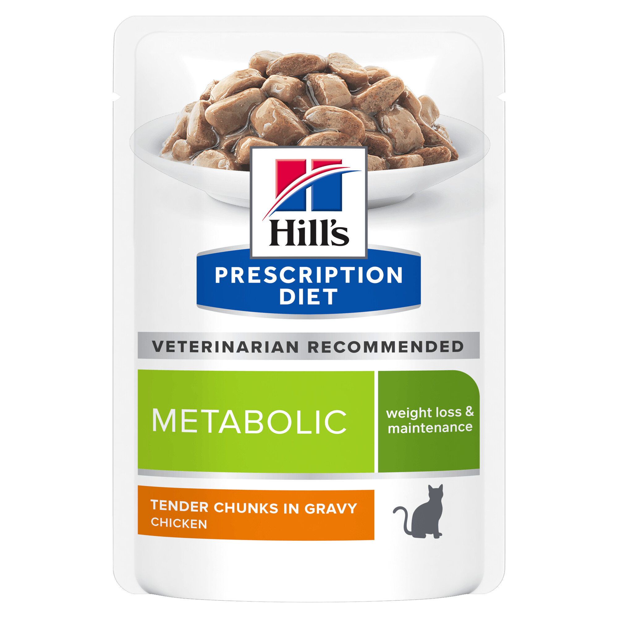 Hill's Prescription Diet Metabolic Weight Management Wet Cat Food 12x85g Pouch