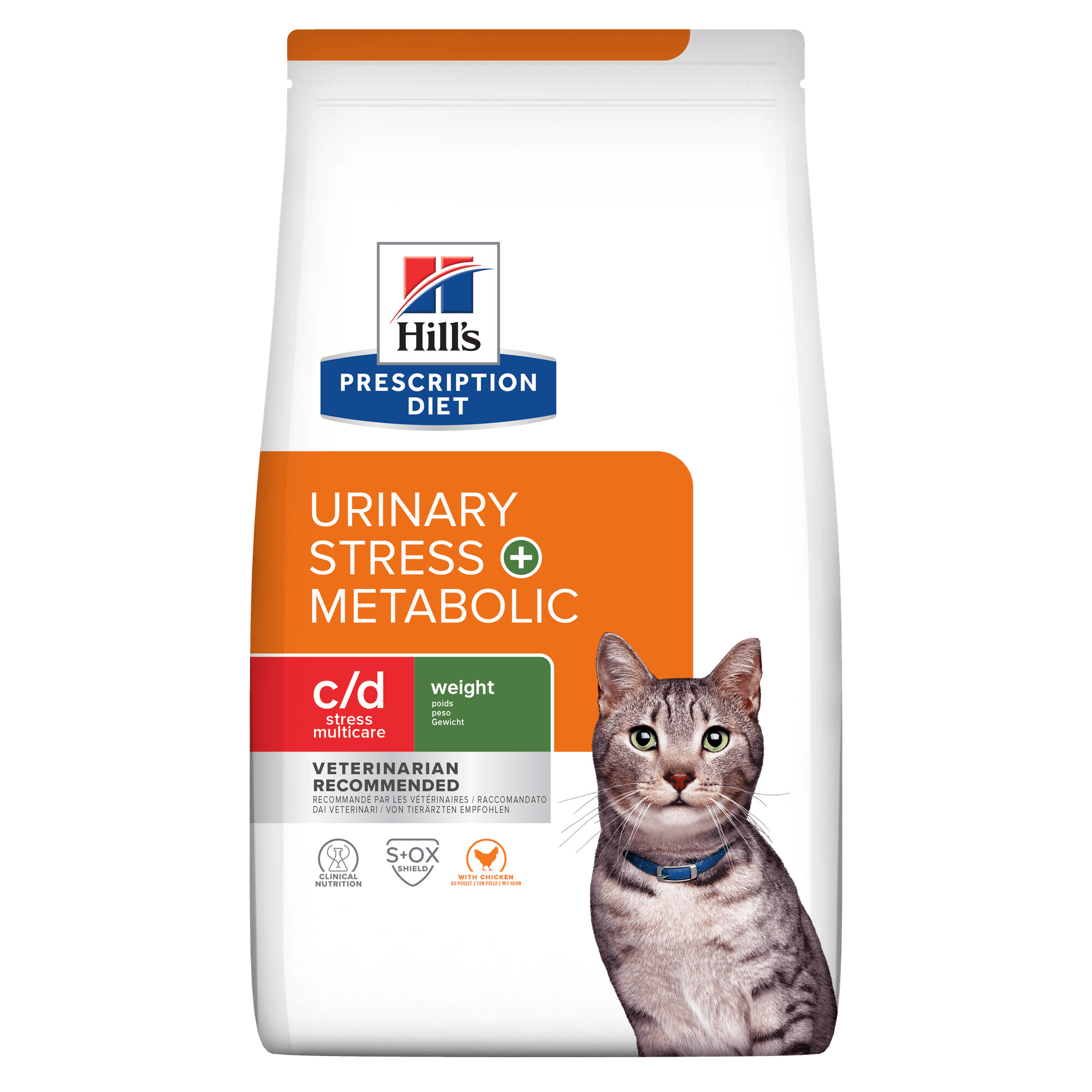 Hill's Prescription Diet c/d Multicare Stress + Metabolic Dry Cat Food 8kg