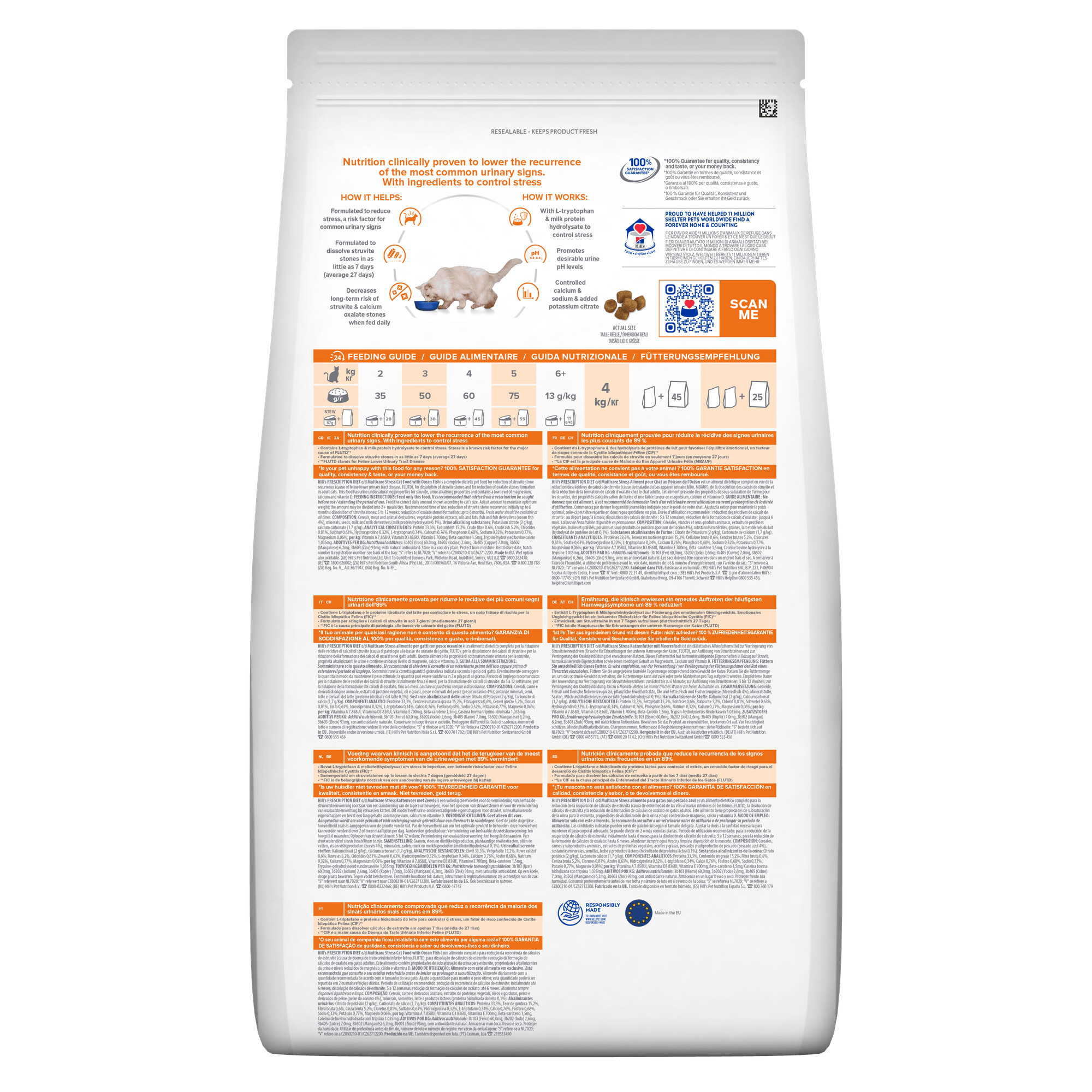 Hill's Prescription Diet c/d Multicare Stress Urinary Care Dry Cat Food 1.5kg