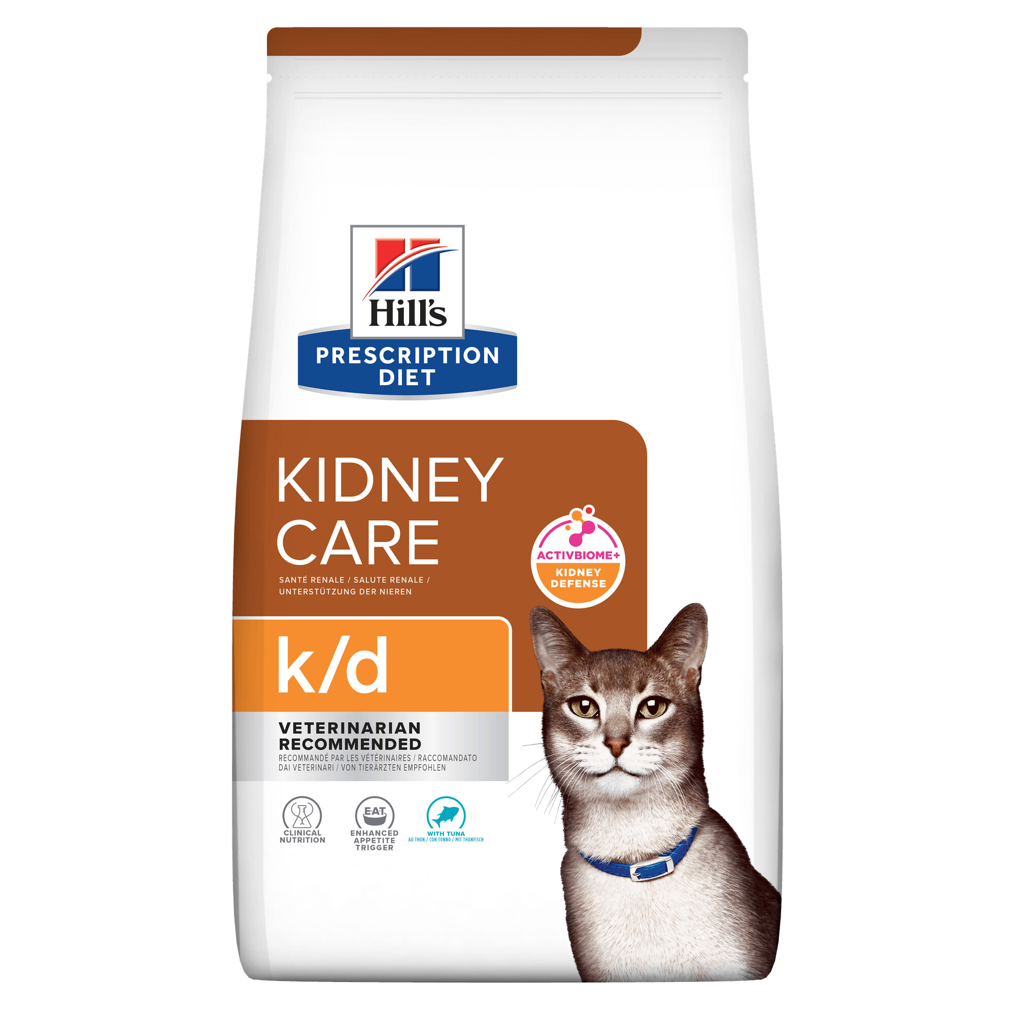 Hill's Prescription Diet k/d Kidney Care Dry Cat Food with Tuna 1.5kg