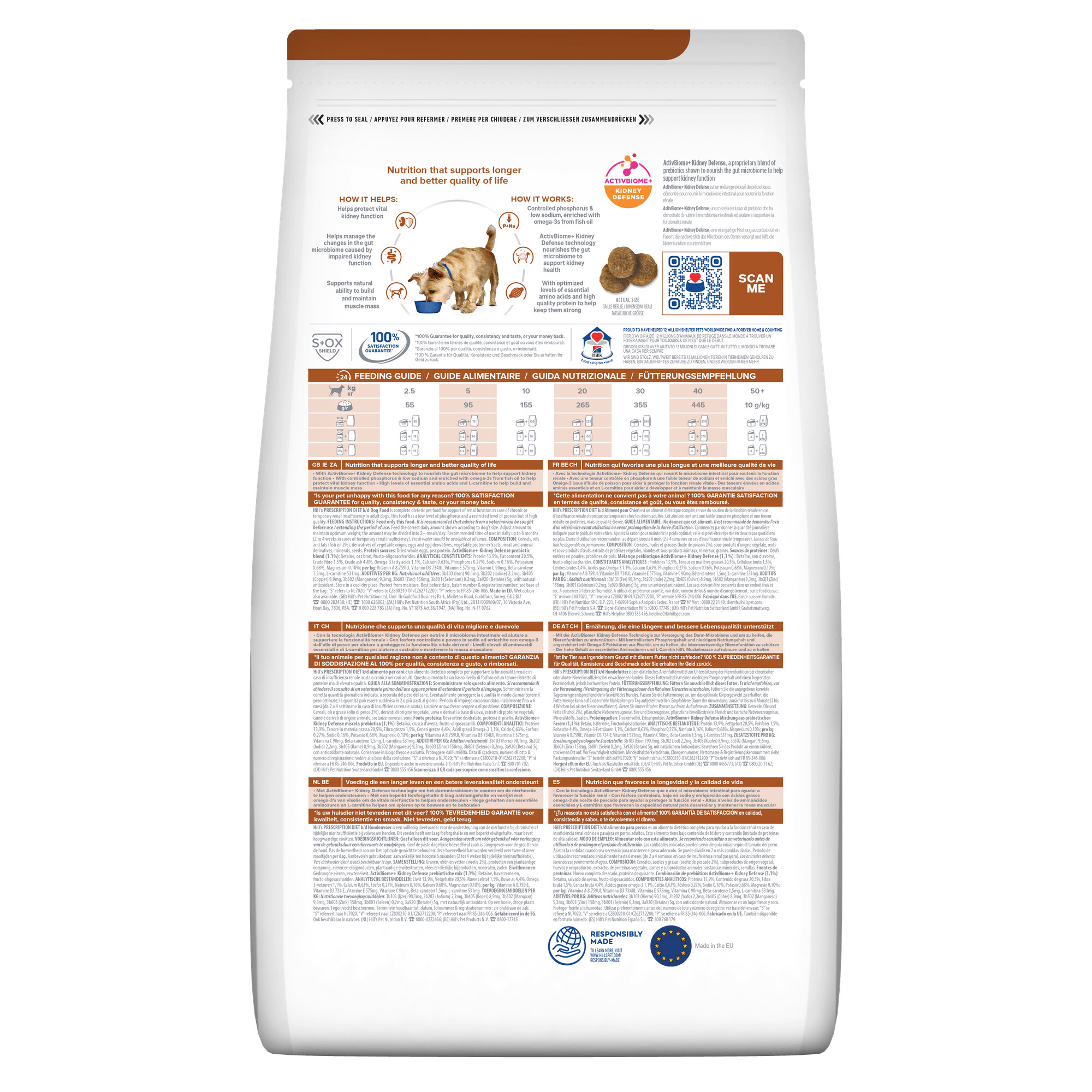 Hill's Prescription Diet k/d Kidney Care Dry Dog Food 12kg