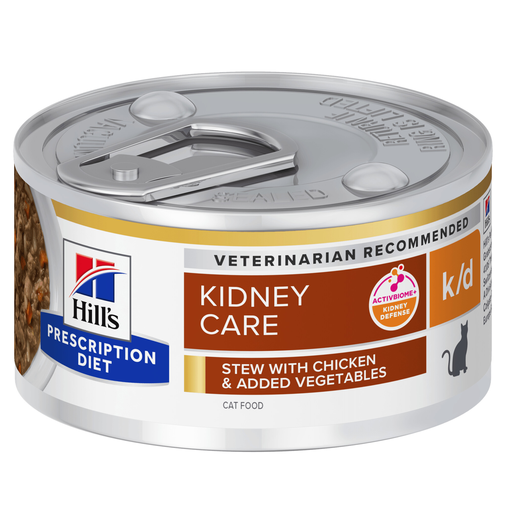 Hill's Prescription Diet k/d Kidney Care Stew Cat Food 24x82g Can