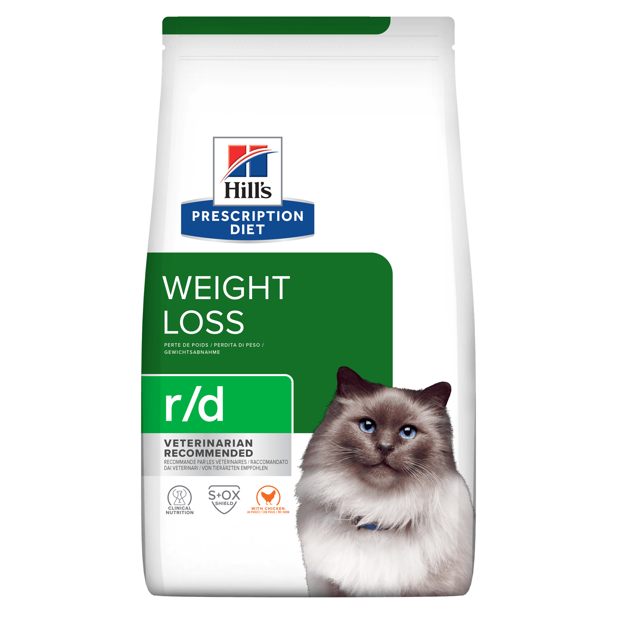 Hill's Prescription Diet r/d Weight Reduction Dry Cat Food 1.5kg