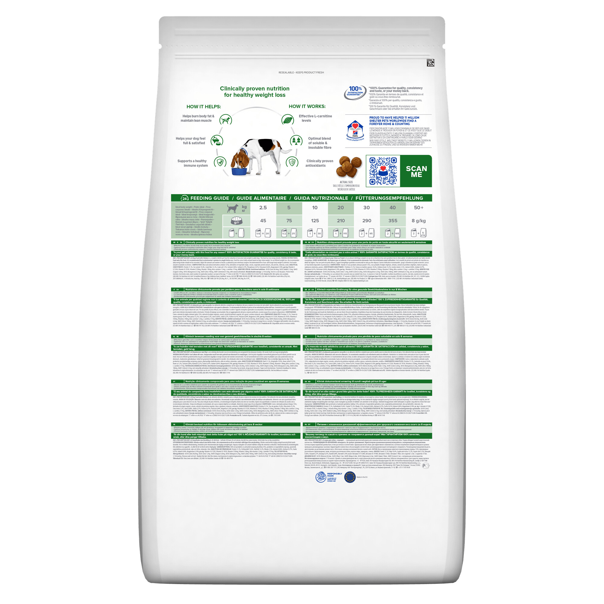 Hill's Prescription Diet r/d Weight Reduction Dry Dog Food 