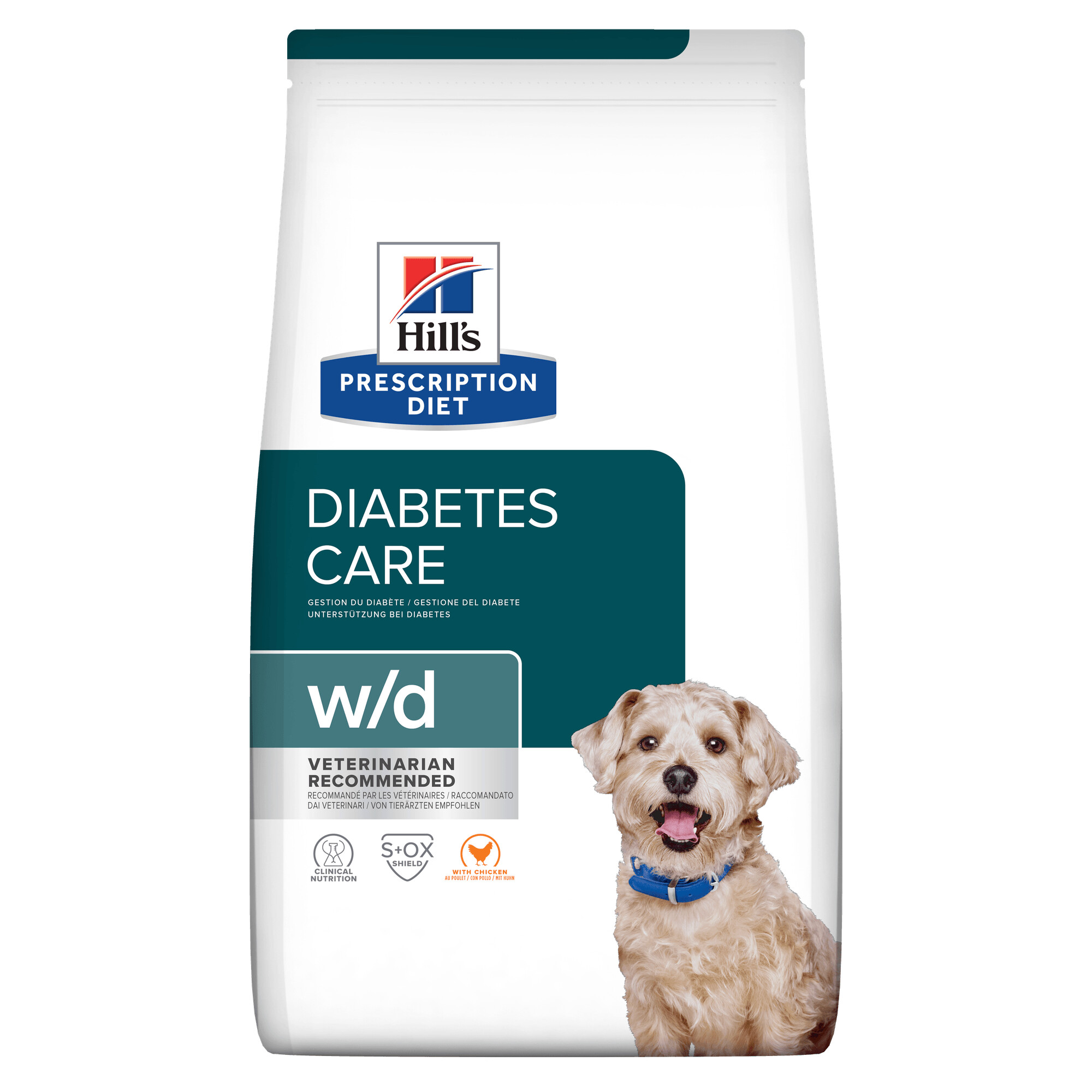 Hill's Prescription Diet w/d Diabetes Care Dry Dog Food 1.5kg