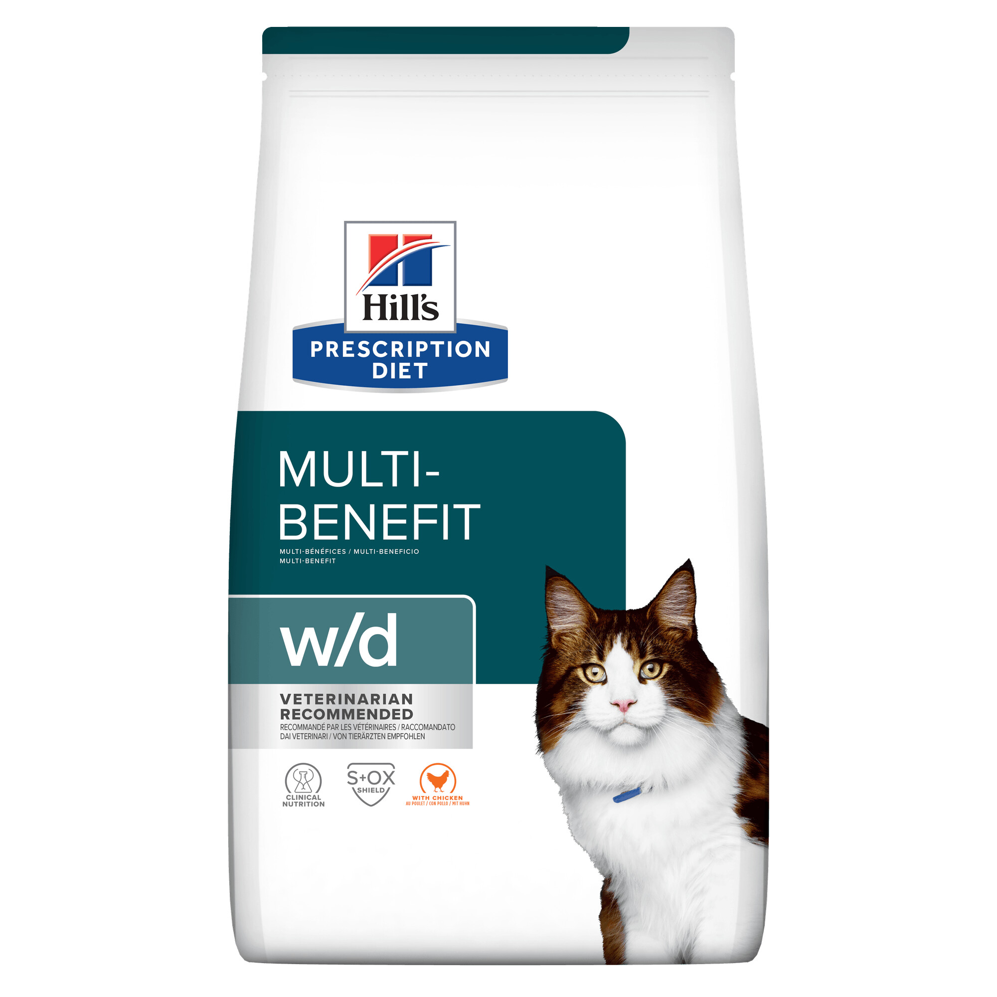 Hill's Prescription Diet w/d Multi-Benefit Dry Cat Food 3kg