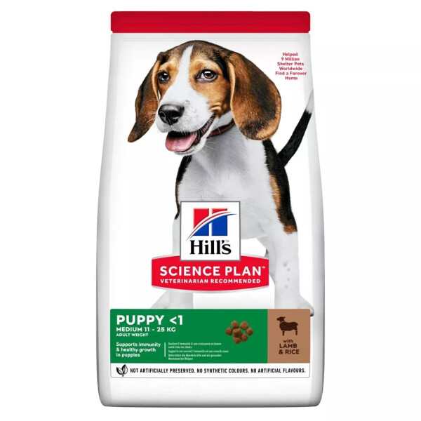 Hills Science Plan Puppy Medium Breed Dry Dog Food Lamb & Rice 14kg