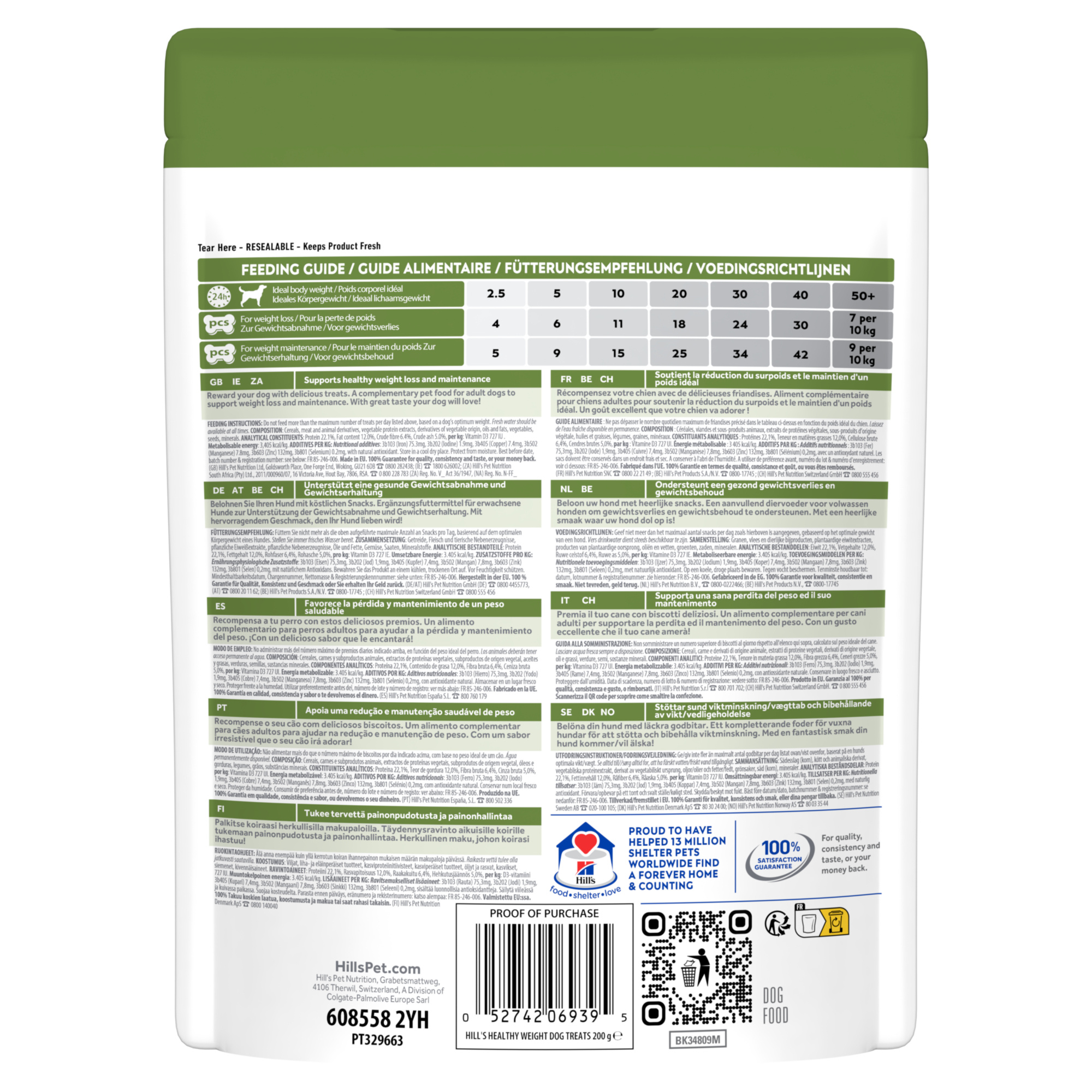 Hills Dog Healthy Weight Treats 200g