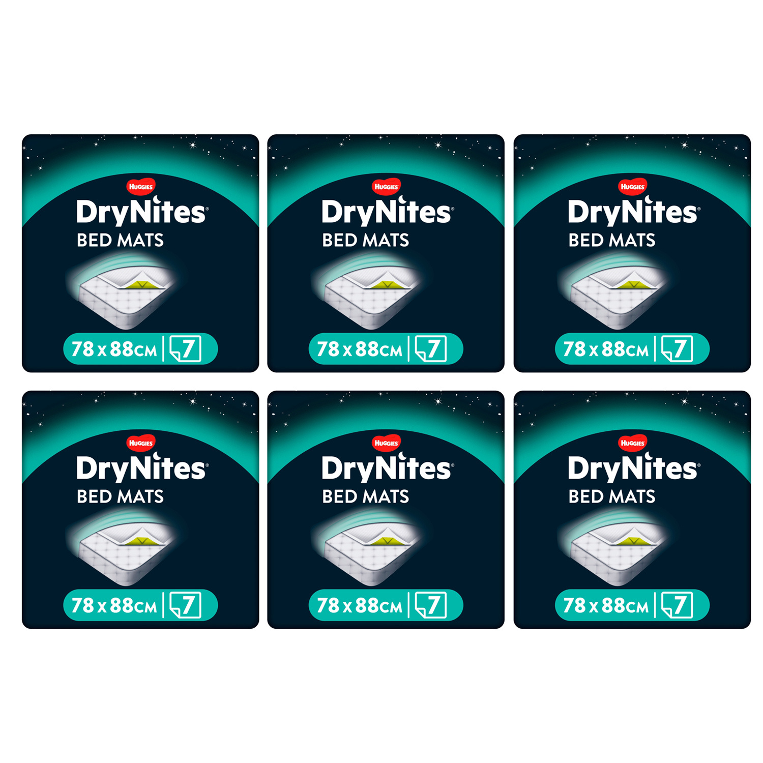 Huggies DryNites Bed Mats 6 Pack Huggies DryNites Bed Mats 6 Pack