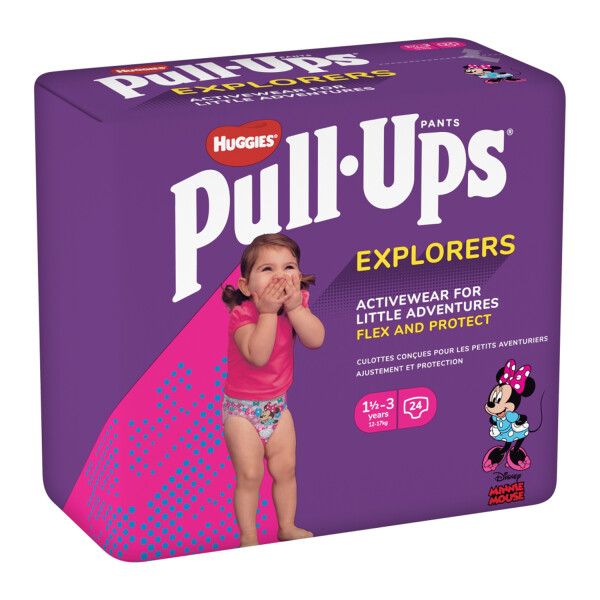 Huggies Pull Ups Explorers Girls 1.5-3 Years