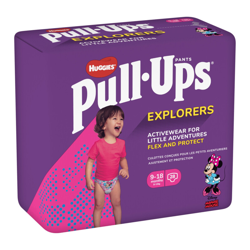 Huggies Pull Ups Explorers Girls 9 18 Months 28 Pants Chemist Direct