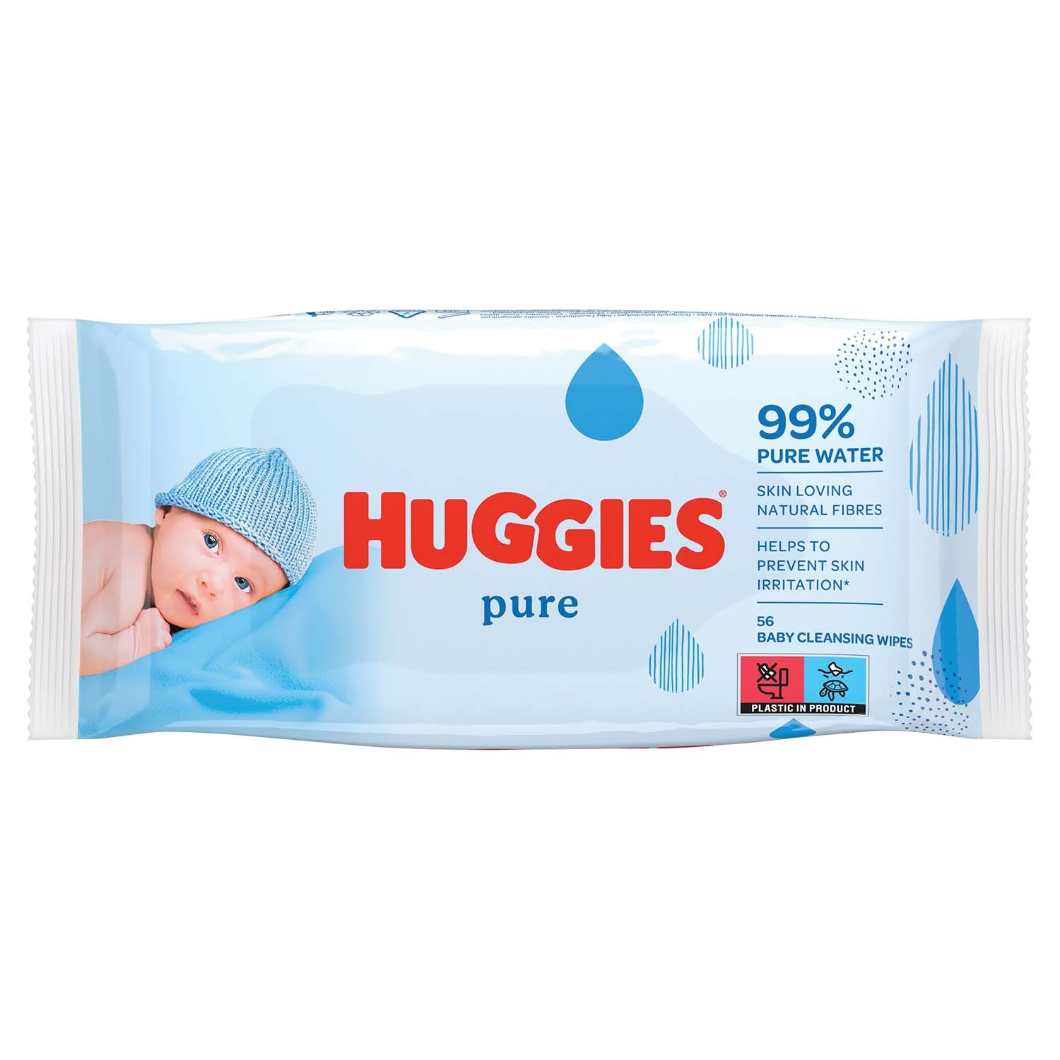 Huggies Pure Baby Wipes 12 Pack
