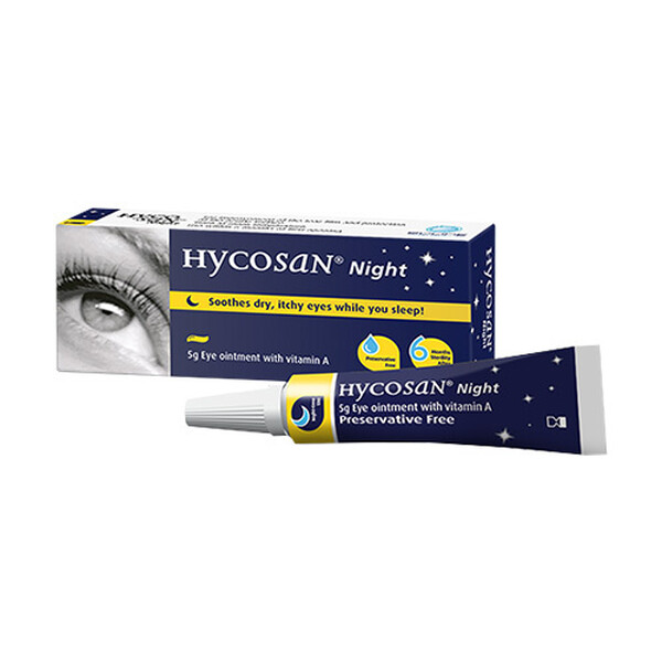 Hycosan Night Dry Eye Ointment Overnight Treatment