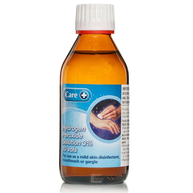 Care like. Hydrogen Peroxide solution. 3% 100ml. Gargle solution. Gargle solution Beta.