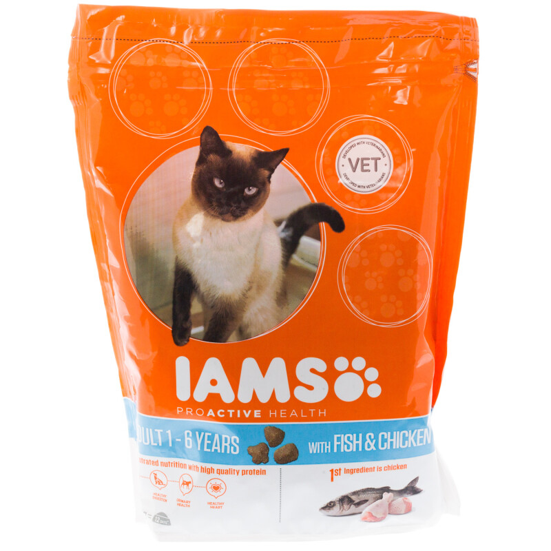 IAMS Adult Cat Fish and Chicken 800g
