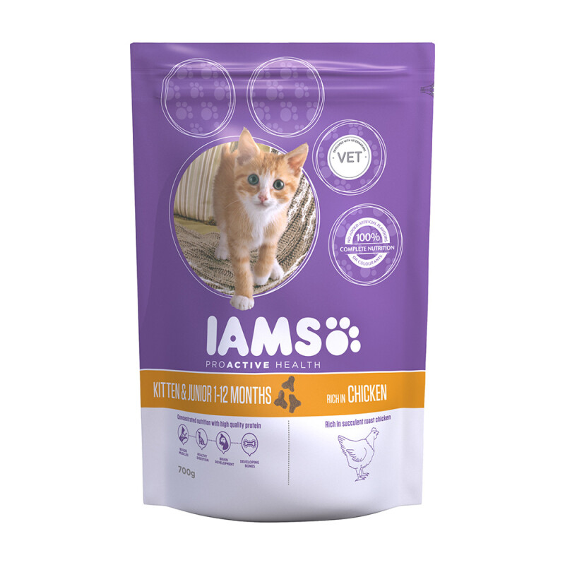 IAMs Kitten and Junior Chicken Flavour 700g
