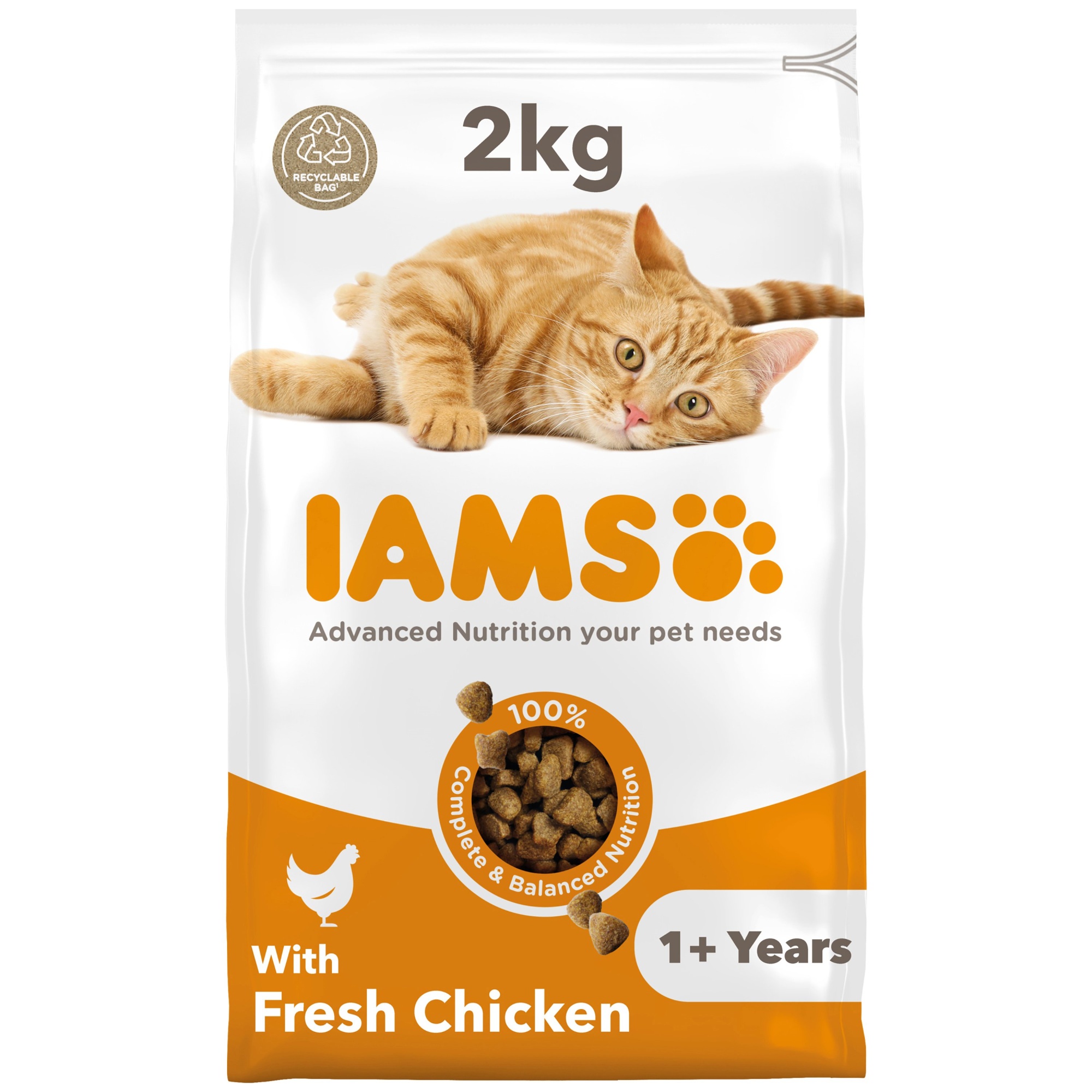 Iams Vitality Adult Cat With Fresh Chicken 2kg