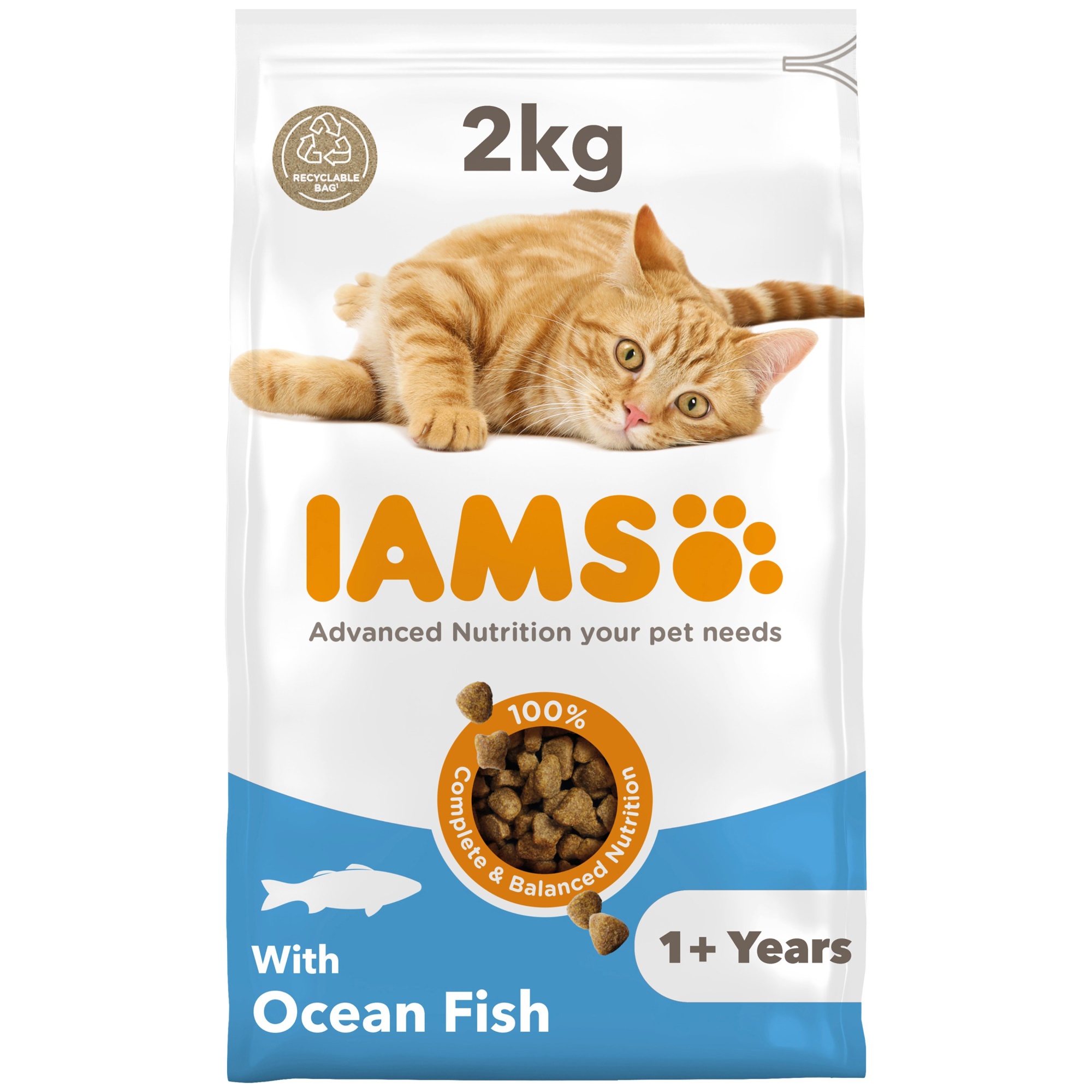 Iams Vitality Adult Cat With Ocean Fish 2kg