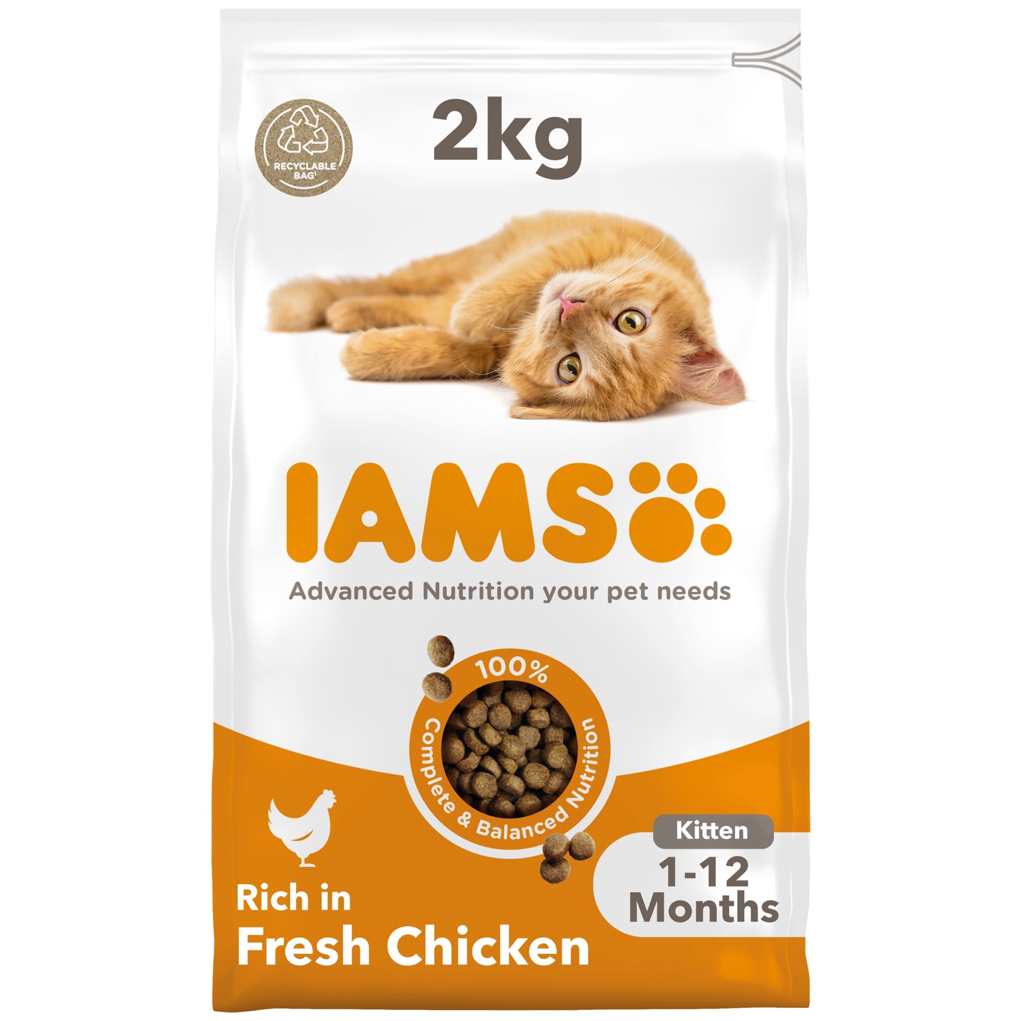 Iams Vitality Kitten With Fresh Chicken 2kg