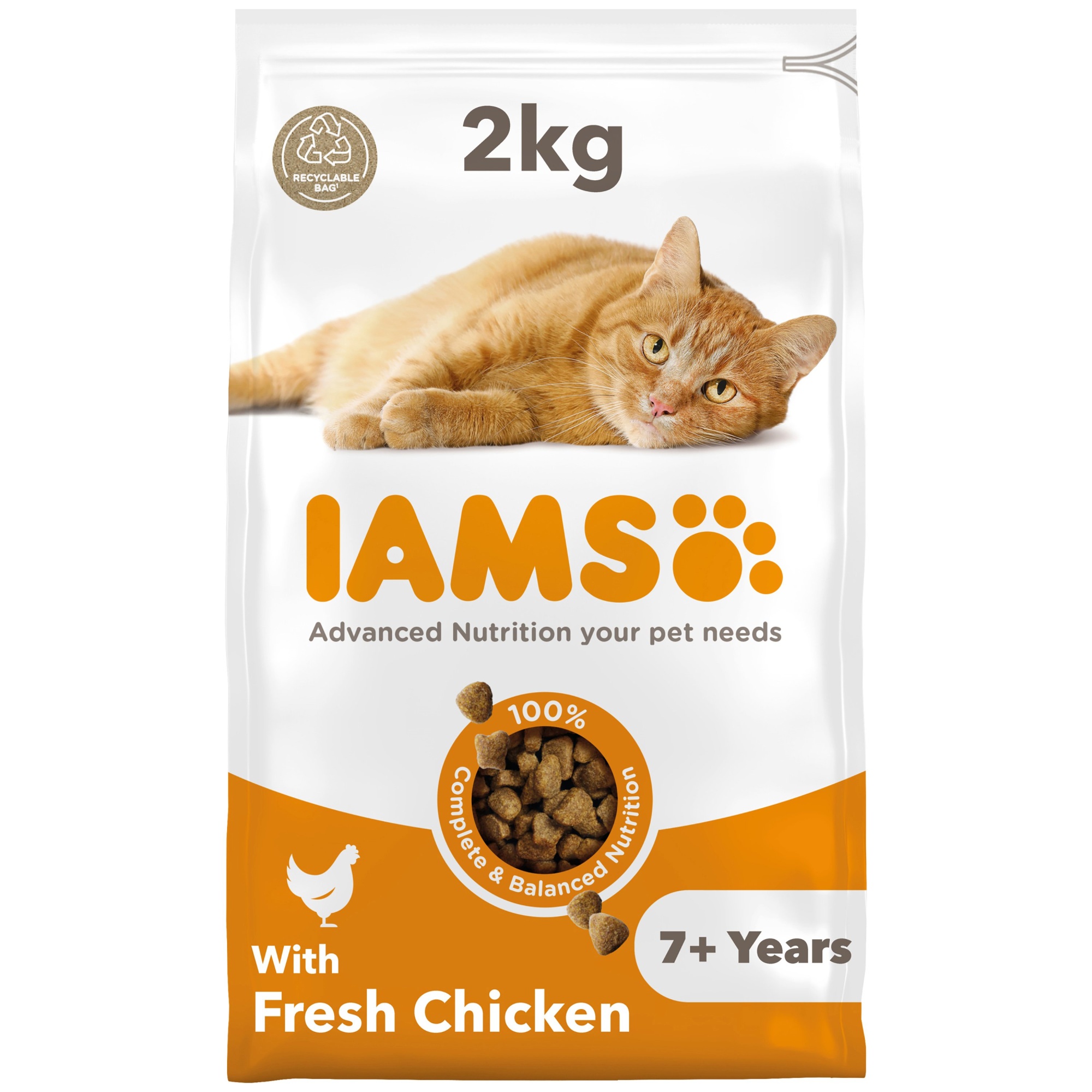 Iams Vitality Senior Cat With Fresh Chicken 2kg
