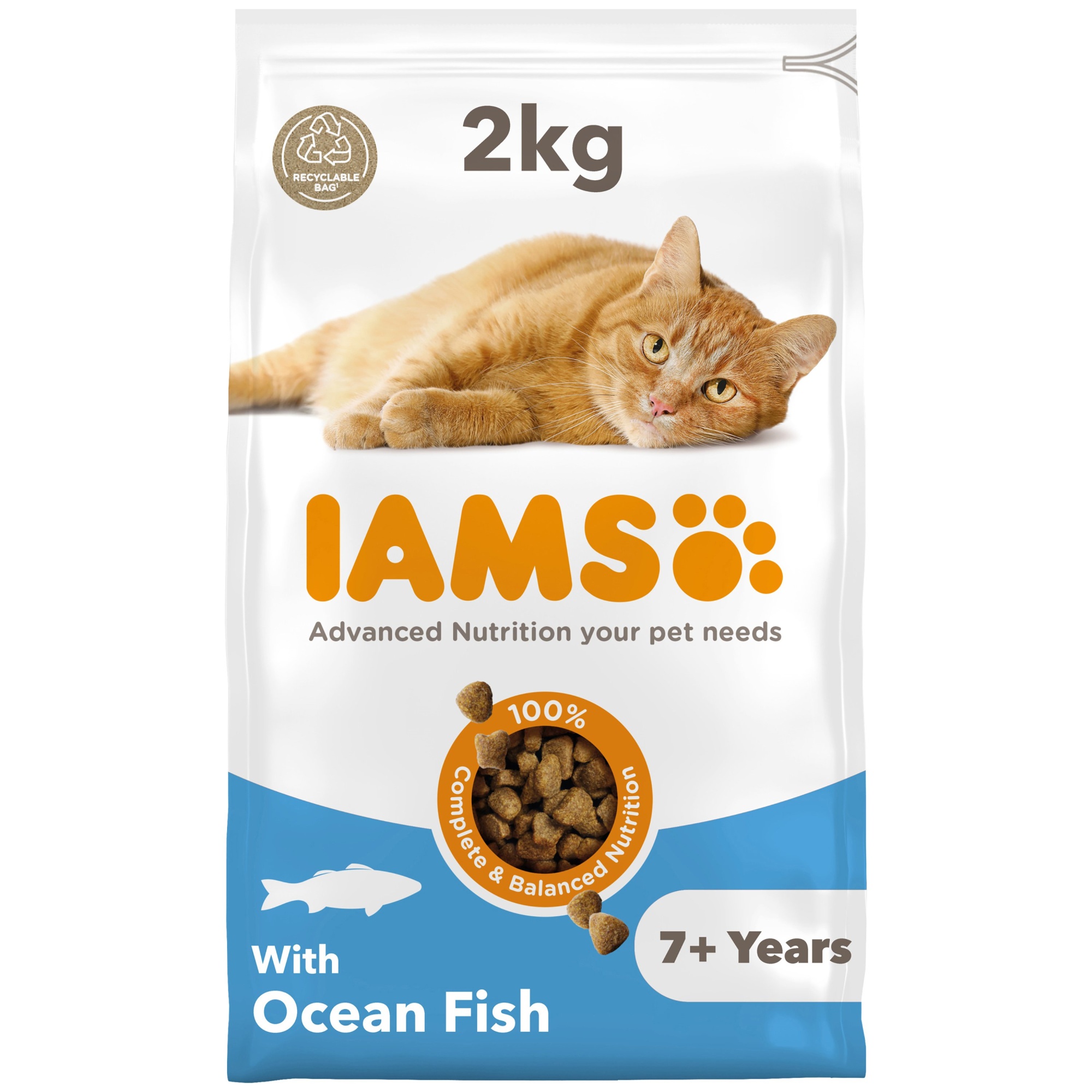 Iams Vitality Senior Cat With Ocean Fish 2kg
