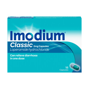  Imodium Classic 2mg Capsules 18s 